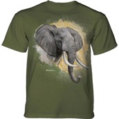 Modern Safari Elephant T-shirt, Green