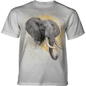 Modern Safari Elephant T-shirt, Grey