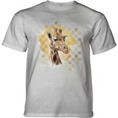 Modern Safari Giraffe T-shirt, Grey