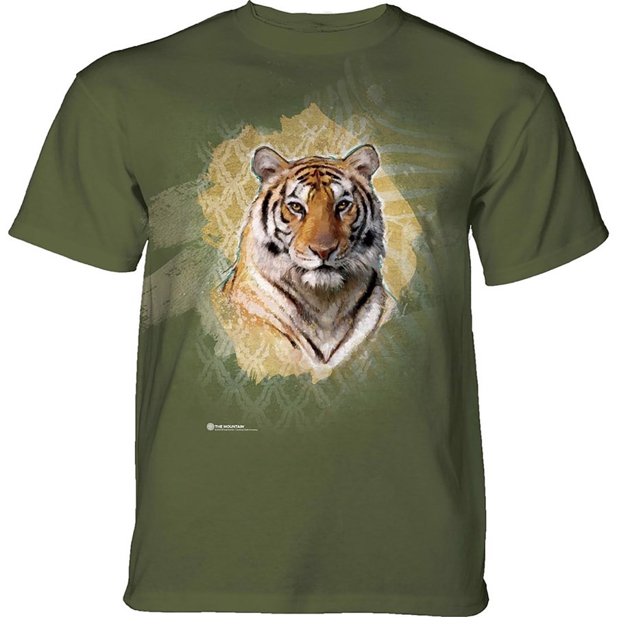 Modern Safari Tiger T-shirt, Green
