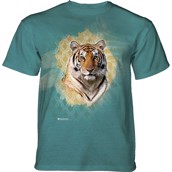 Modern Safari Tiger T-shirt, Teal