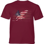 Eagle American Paint T-shirt, Rød