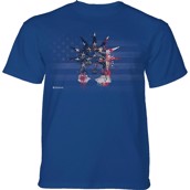 Statue of Liberty Paint T-shirt, Blå