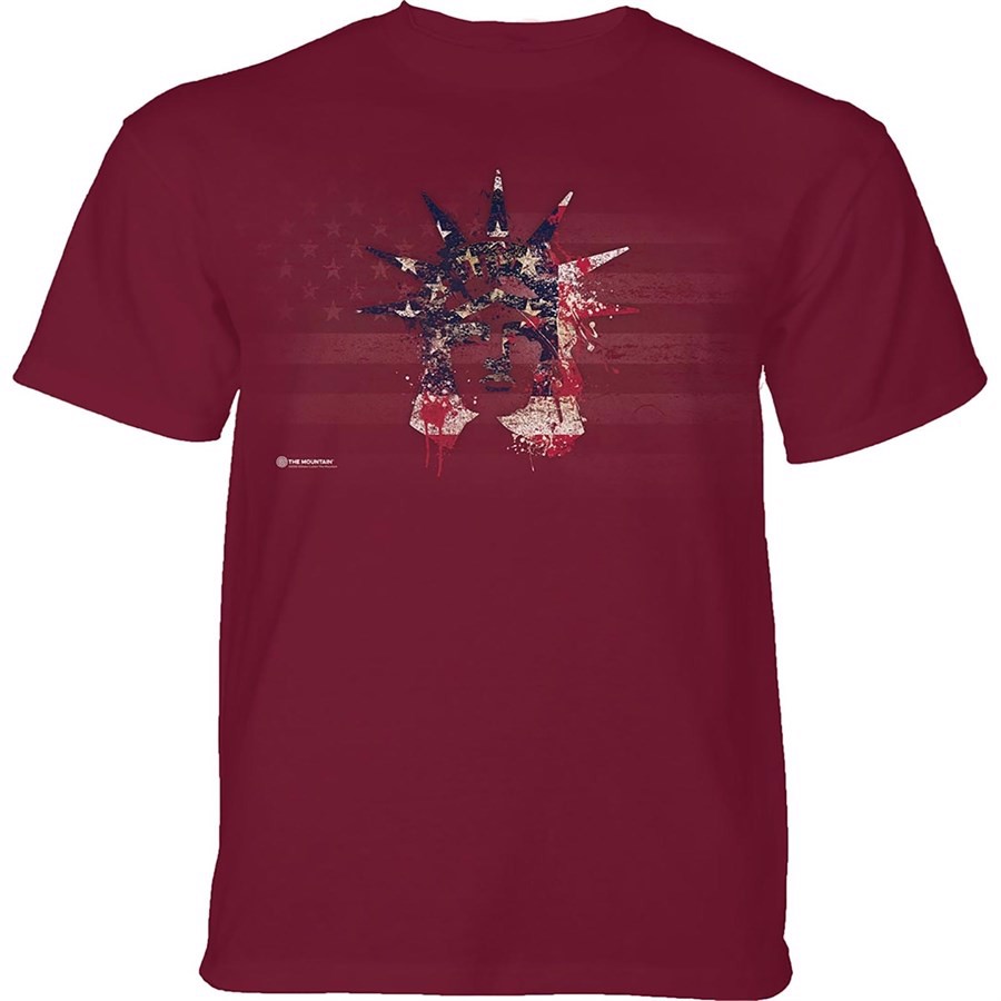 Statue of Liberty Paint T-shirt, Rød