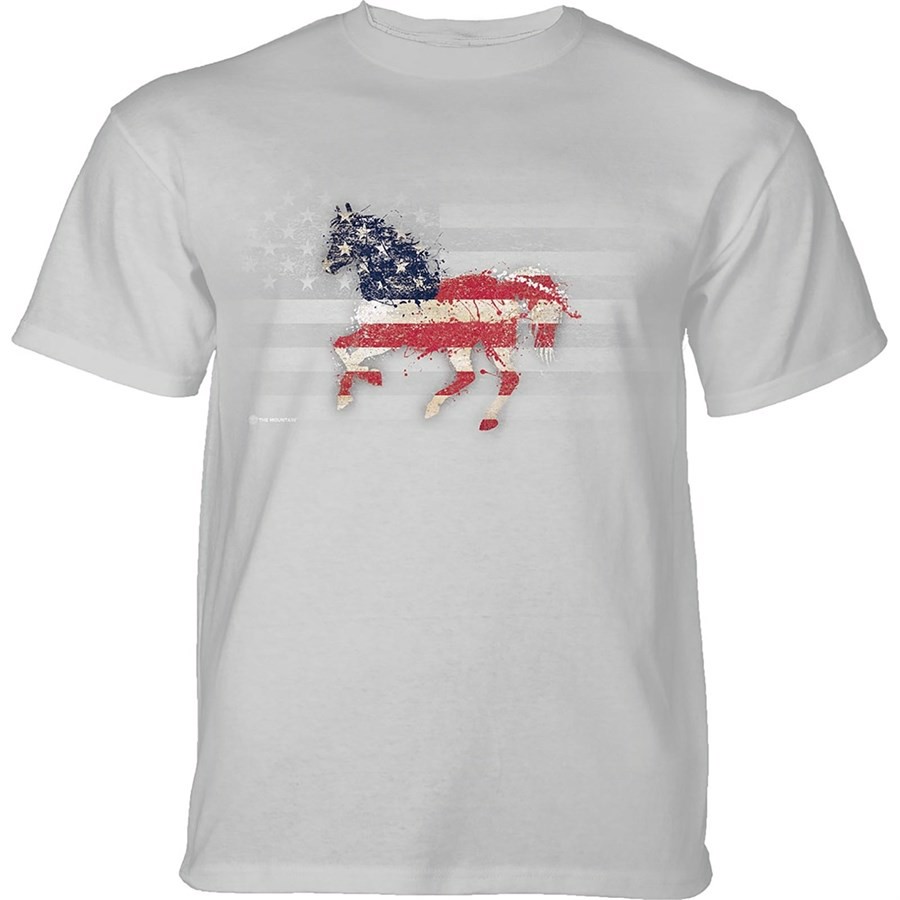 Horse American Paint T-shirt, Grå