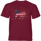 Horse American Paint T-shirt, Rød