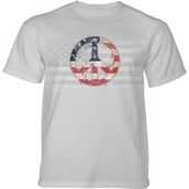 Peace American Paint T-shirt, Grå