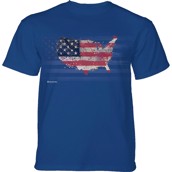 Usa American Paint T-shirt, Blå