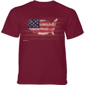 Usa American Paint T-shirt, Rød