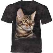 Striped Cat Portrait T-shirt