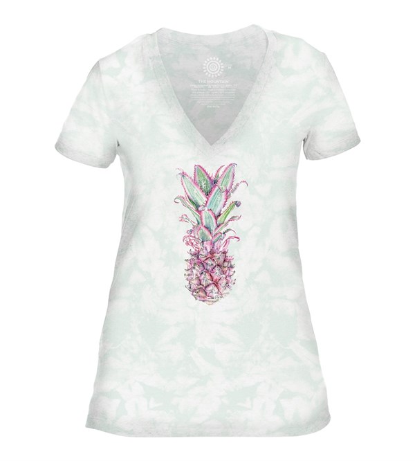 Pineapple Womens V-Neck, GRØN