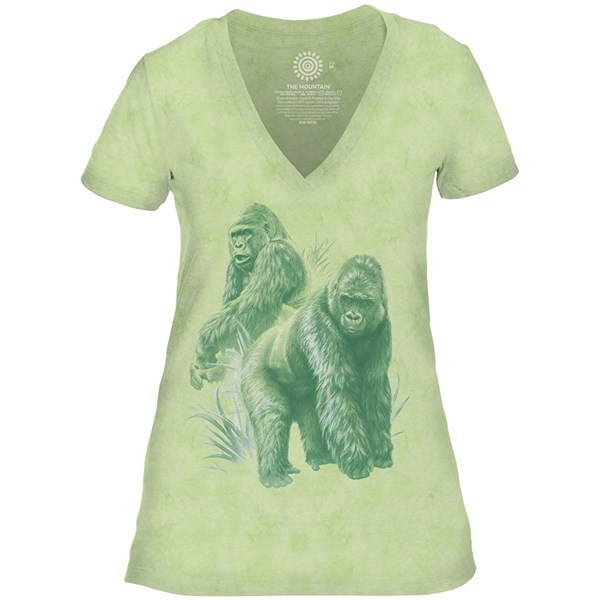 Monotone Gorilla Womens V-neck