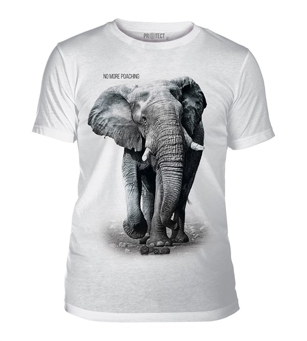 Elephant No Poaching Mens Triblend, Adult Small