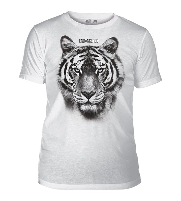 Tiger Endangered Mens Triblend