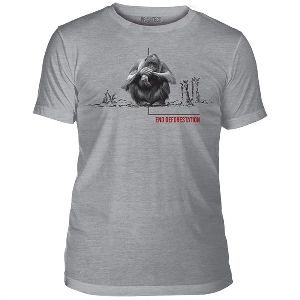 Deforestation Orangutan Mens Triblend T-shirt