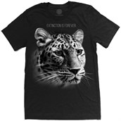  Leopard Extinction Is Forever Mens Triblend T-shirt, Adult Large