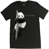  Panda Protect My Home Mens Triblend T-shirt, Adult Large