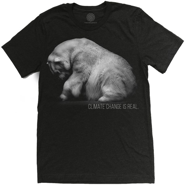 Polar Bear Climate Change Is Real Mens Triblend T-shirt