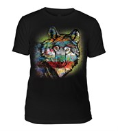 Painted Wolf Mens Triblend, SORT