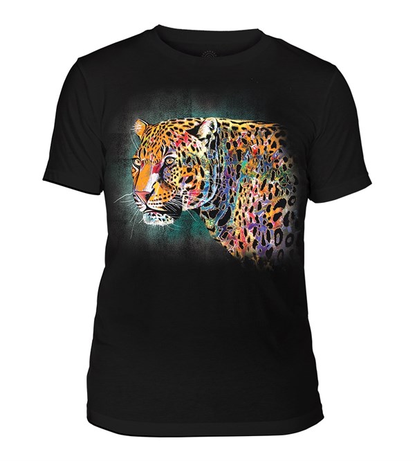 Painted Cheetah Mens Triblend, SORT