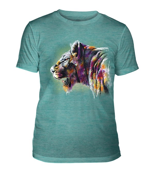 Painted Lion Mens Triblend, TEAL