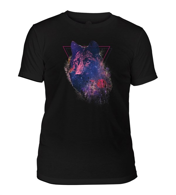 Cosmic Wolf Mens Triblend, Adult Small