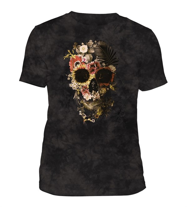 Garden Skull Mens Triblend, SORT