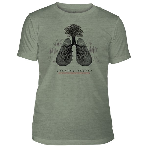 Breathe Deeply Mens Triblend T-shirt