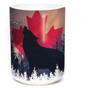 Canadian Howl Wolf Ceramic mug 4,4 dl.