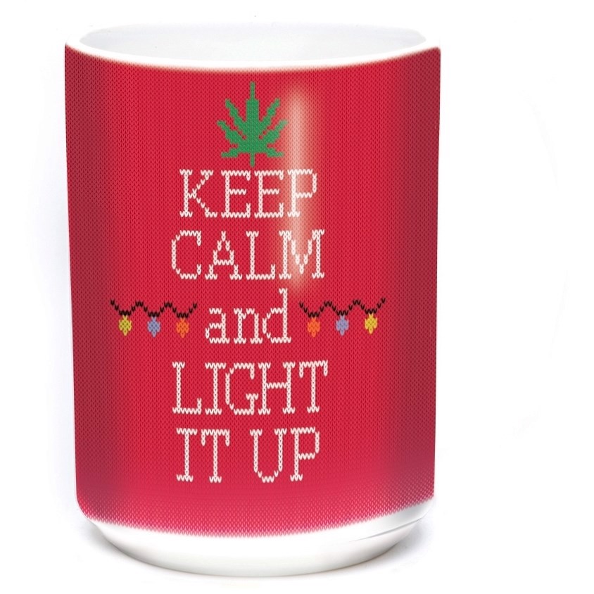 Lit Cannabis Ceramic mug 4,3 dl.