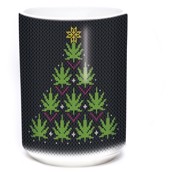 Christmas Cannabis Ceramic mug 4,3 dl.