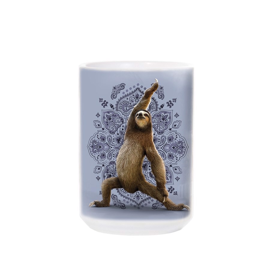 Warrior Sloth Yoga Ceramic Mug