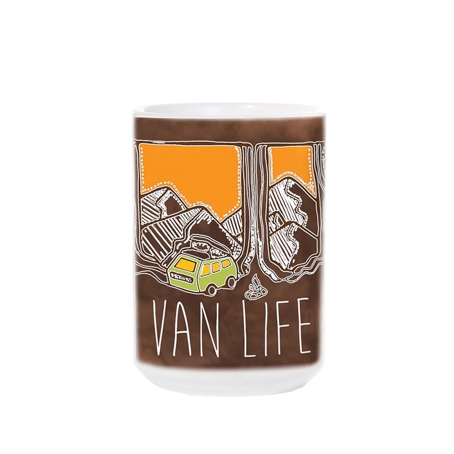 Van Life Camping Ceramic Mug