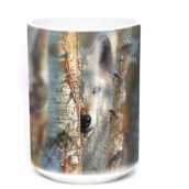 Focused Wolf Ceramic mug