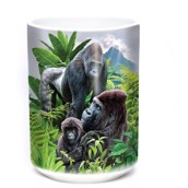 Gorilla Family Ceramic mug