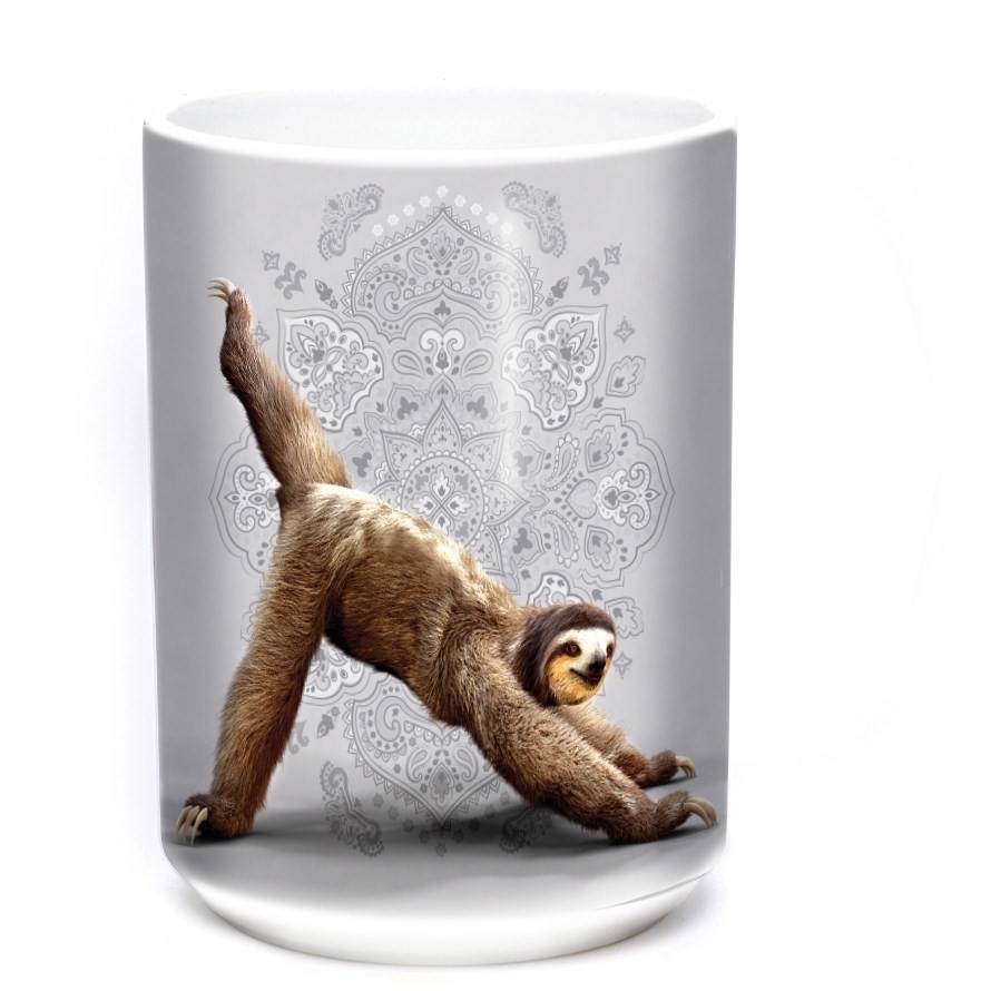 3 Legged Downward Sloth Ceramic mug