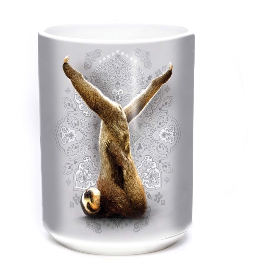 Ardha Sarvangasana Sloth Ceramic mug