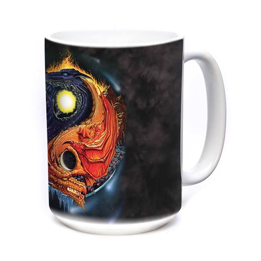 Yin Yang Dragons Ceramic mug