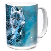 Dreamcatcher Wolf Collage Ceramic mug