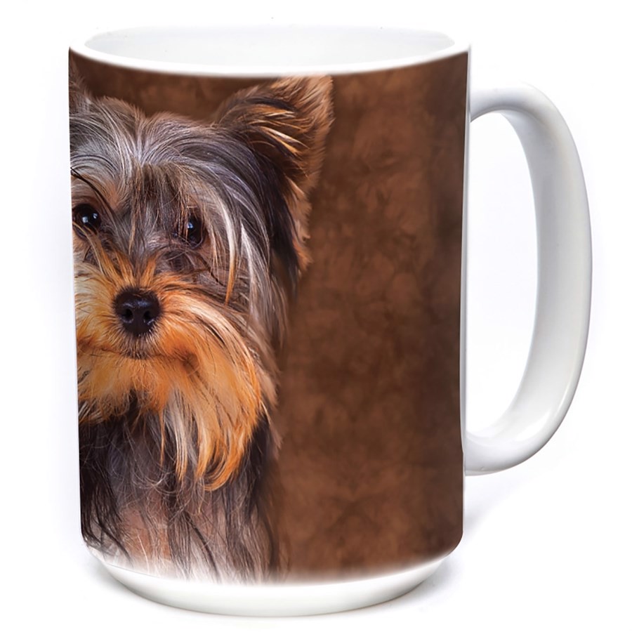 Smiling Yorkie Portrait Ceramic mug