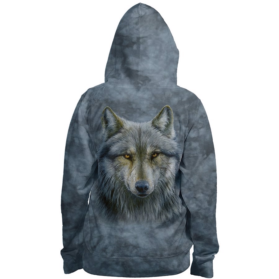 Warrior Wolf Zip Hoodie