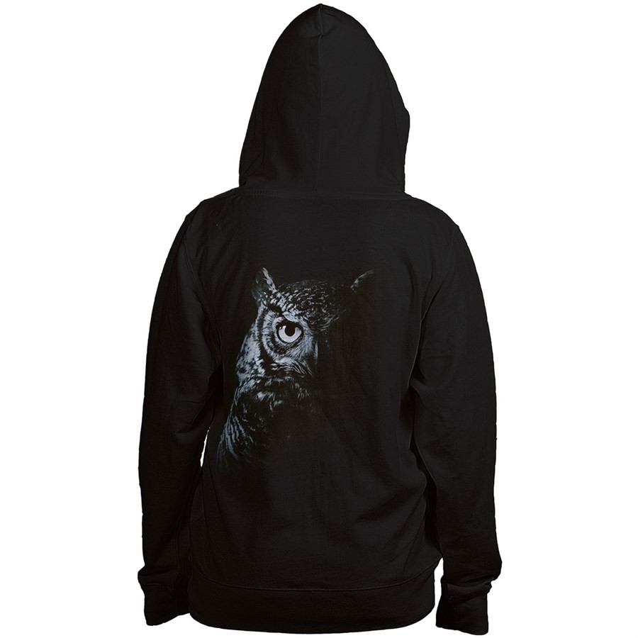 Shadow Owl Zip Hoodie