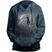 Wolf Eclipse Adult V-Hoodie, Womens 2XL