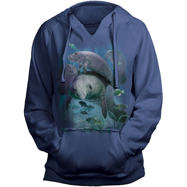 Manatee Pod V-Hoodie