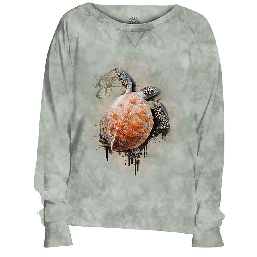 Sea Turtle Climb Slouchy Crew