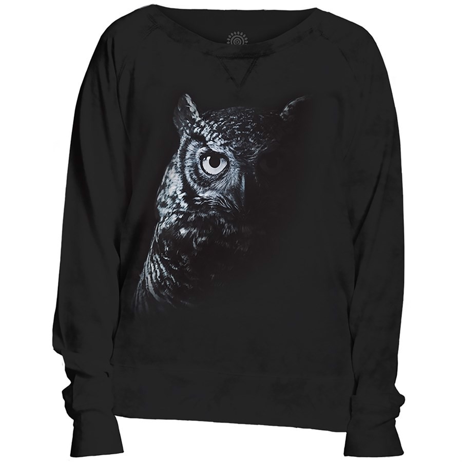 Shadow Owl Slouchy Crew, Adult Large