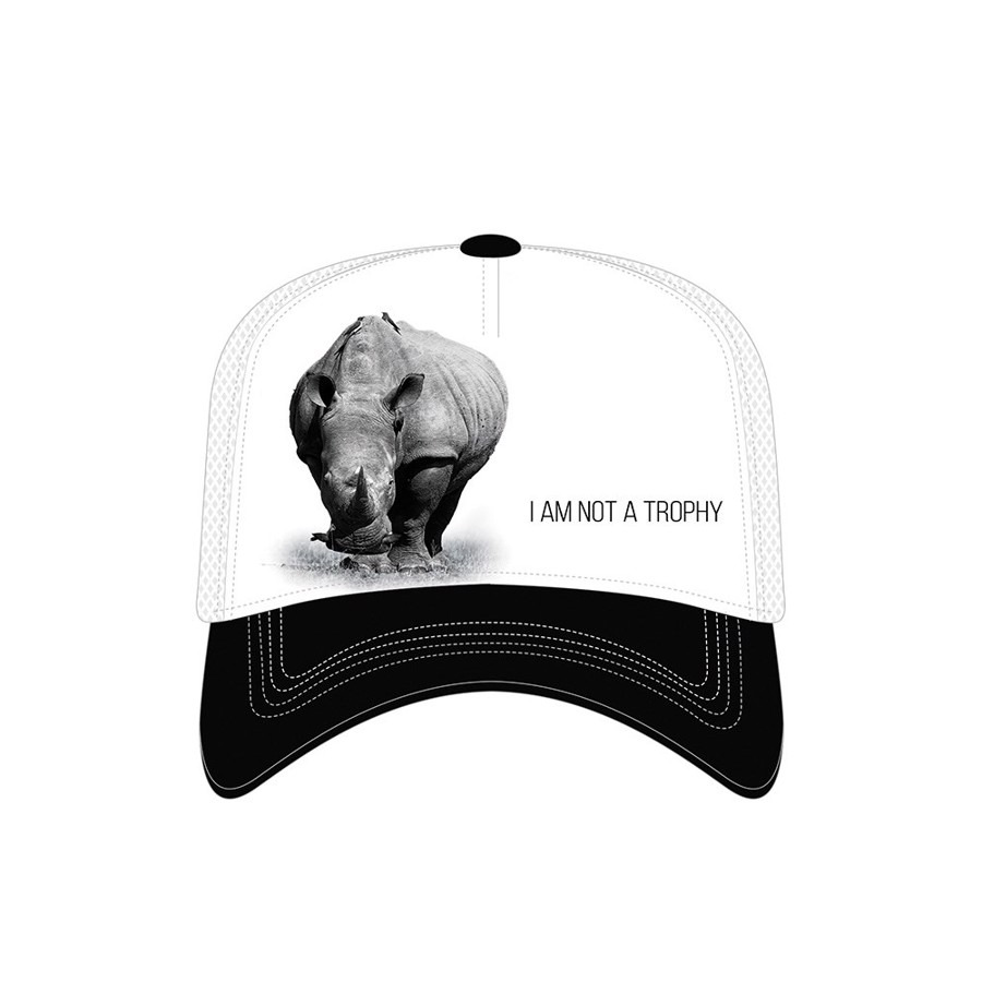 Rhino Not a Trophy Trucker Cap