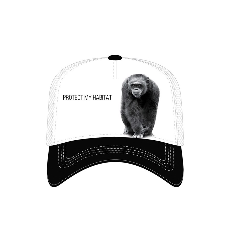 Chimp Protect My Habitat Trucker Cap