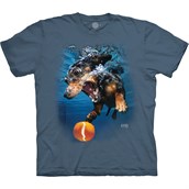 Underwater Dog Rhoda T-shirt, Blue, Adult 2XL