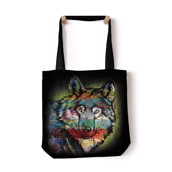 Painted Wolf Tote Bag